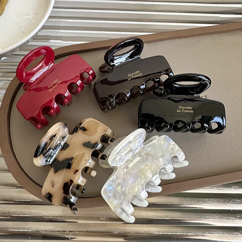 Acetate French Hair Claw Clip Women Large Non-Slip Hairpin Updo Accessories for Thick Hair Styling