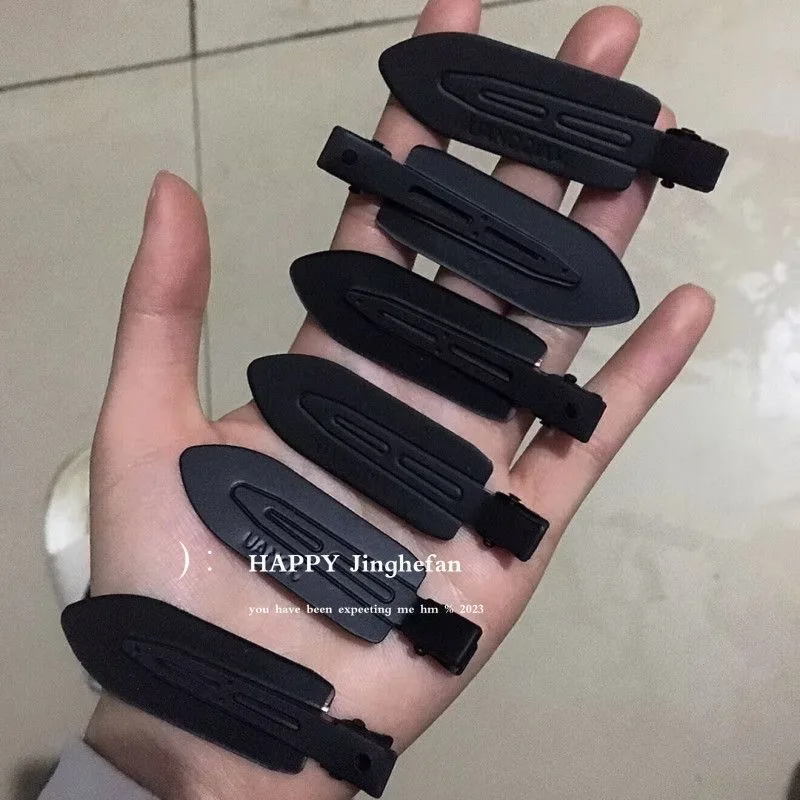 2/4/6/8Pcs Silver Metal No Bend Hair Clips Kids Girls Women Styling Barrettes Makeup Hairpins Salon Daily Hair Accessories