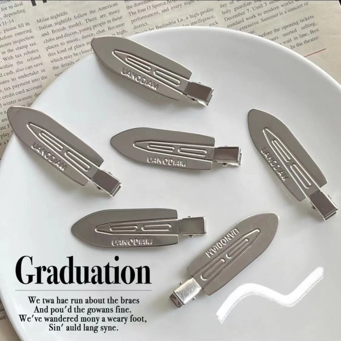2/4/6/8Pcs Silver Metal No Bend Hair Clips Kids Girls Women Styling Barrettes Makeup Hairpins Salon Daily Hair Accessories