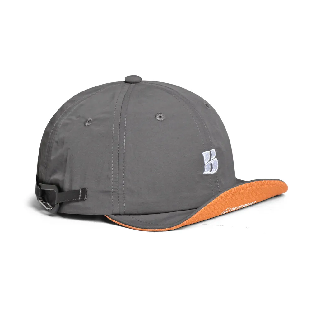 Color-matched Quick-drying Embroidered Letter 'B' Wide-brimmed Sun Hat Baseball Cap Trendy and Fashionable Casual Beanie Cap