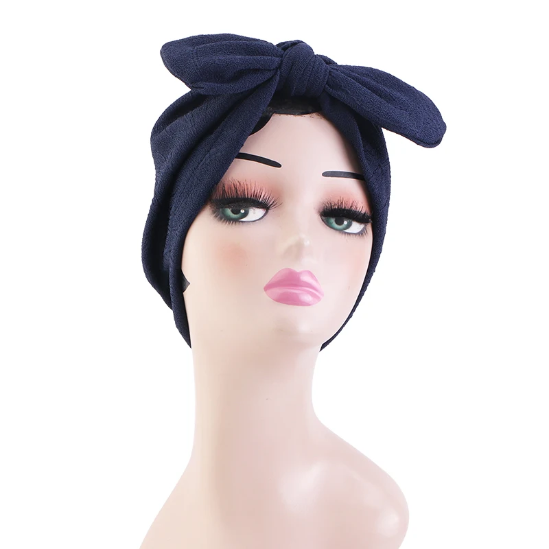New Head Scarf for Muslim Women bow Print Turban Bonnet Hijab Caps Inner Hijabs Femme Musulman Arab Wrap Turbantes