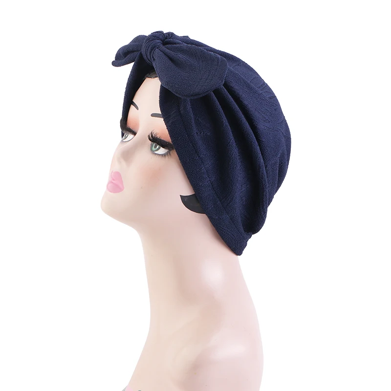 New Head Scarf for Muslim Women bow Print Turban Bonnet Hijab Caps Inner Hijabs Femme Musulman Arab Wrap Turbantes