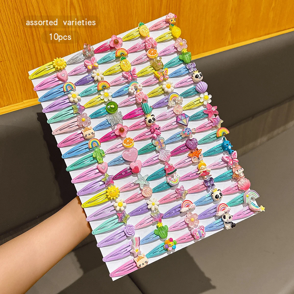 10 styles of random cartoon BB clip hair accessories suitable for daily use
