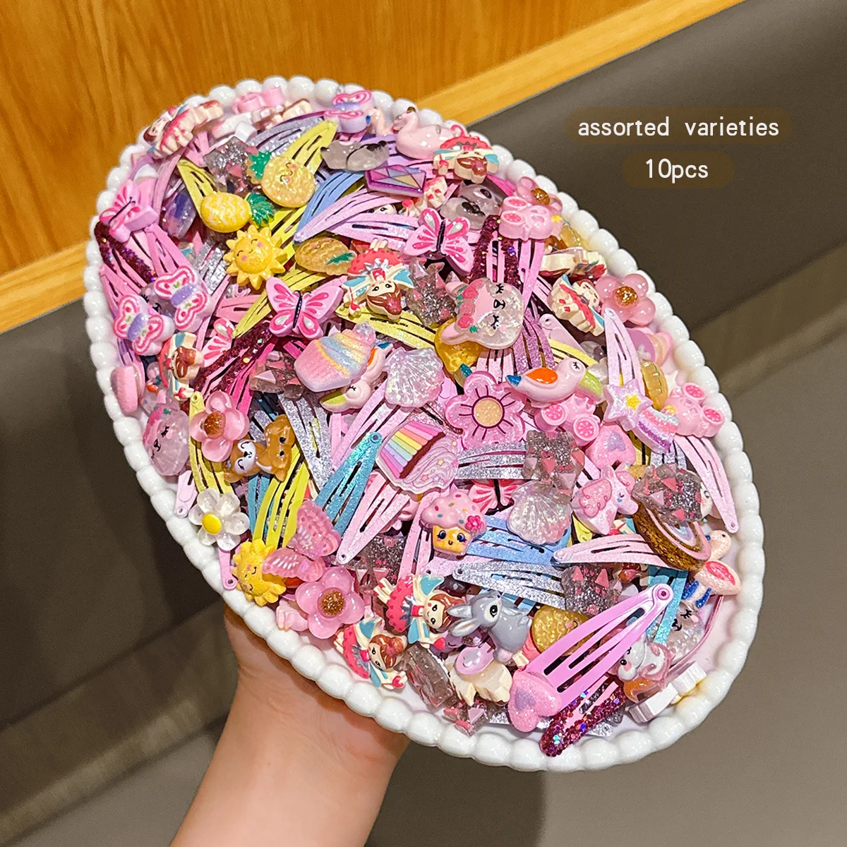 10 styles of random cartoon BB clip hair accessories suitable for daily use