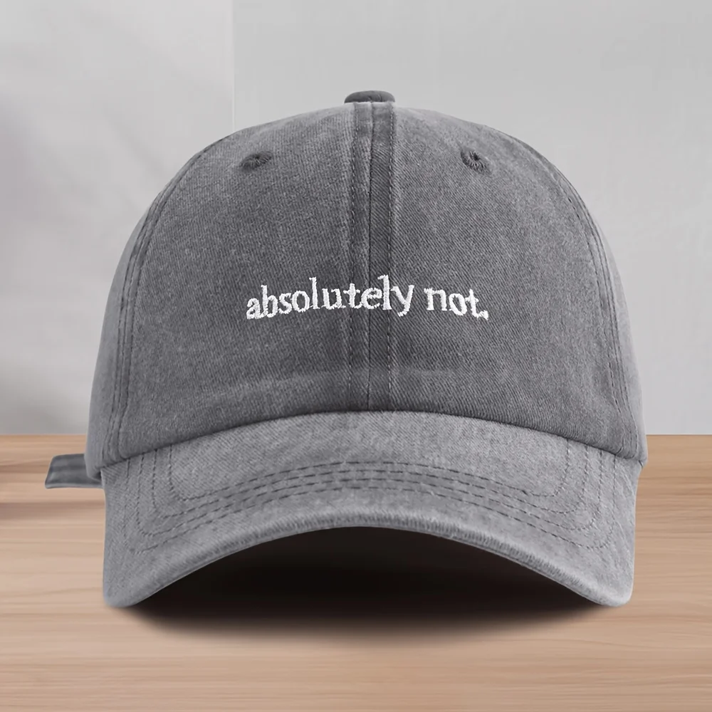 1 Retro Washed Vintage Letter Embroidered Baseball Cap for Men's Outdoor Versatile Sports Hat Suitable for Spring and Summer
