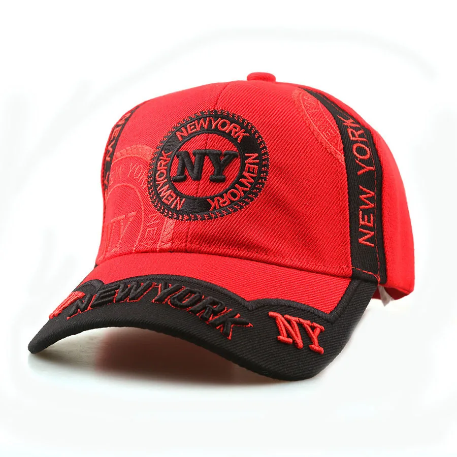 Embroidered Three-Dimensional New York NY Color-Matching Baseball Cap, Suitable for Both Men and Women. Multi-Color Sports Hat.