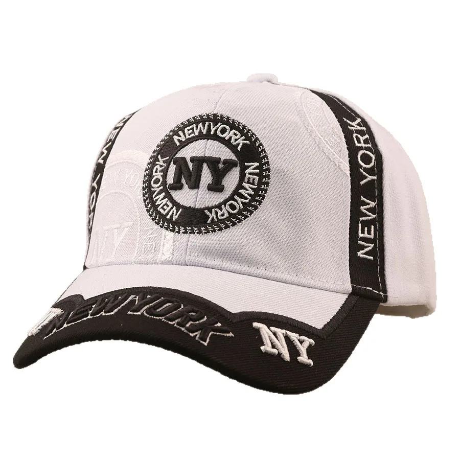 Embroidered Three-Dimensional New York NY Color-Matching Baseball Cap, Suitable for Both Men and Women. Multi-Color Sports Hat.