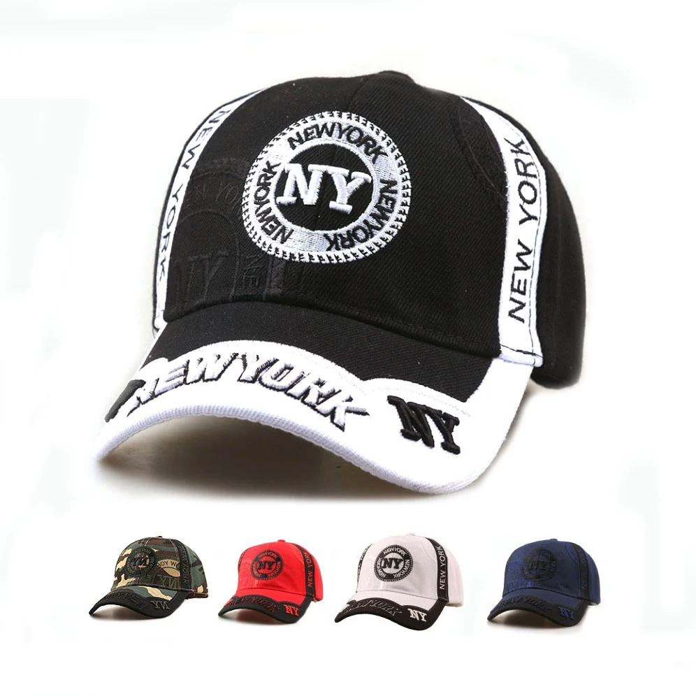 Embroidered Three-Dimensional New York NY Color-Matching Baseball Cap, Suitable for Both Men and Women. Multi-Color Sports Hat.