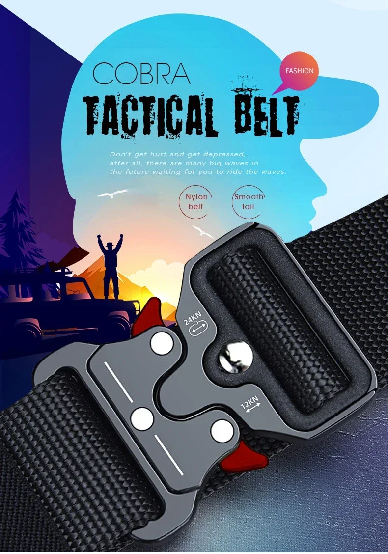 PAUL HUEMAN Tactical Belt Unisex Accessories Belt for Men and Women