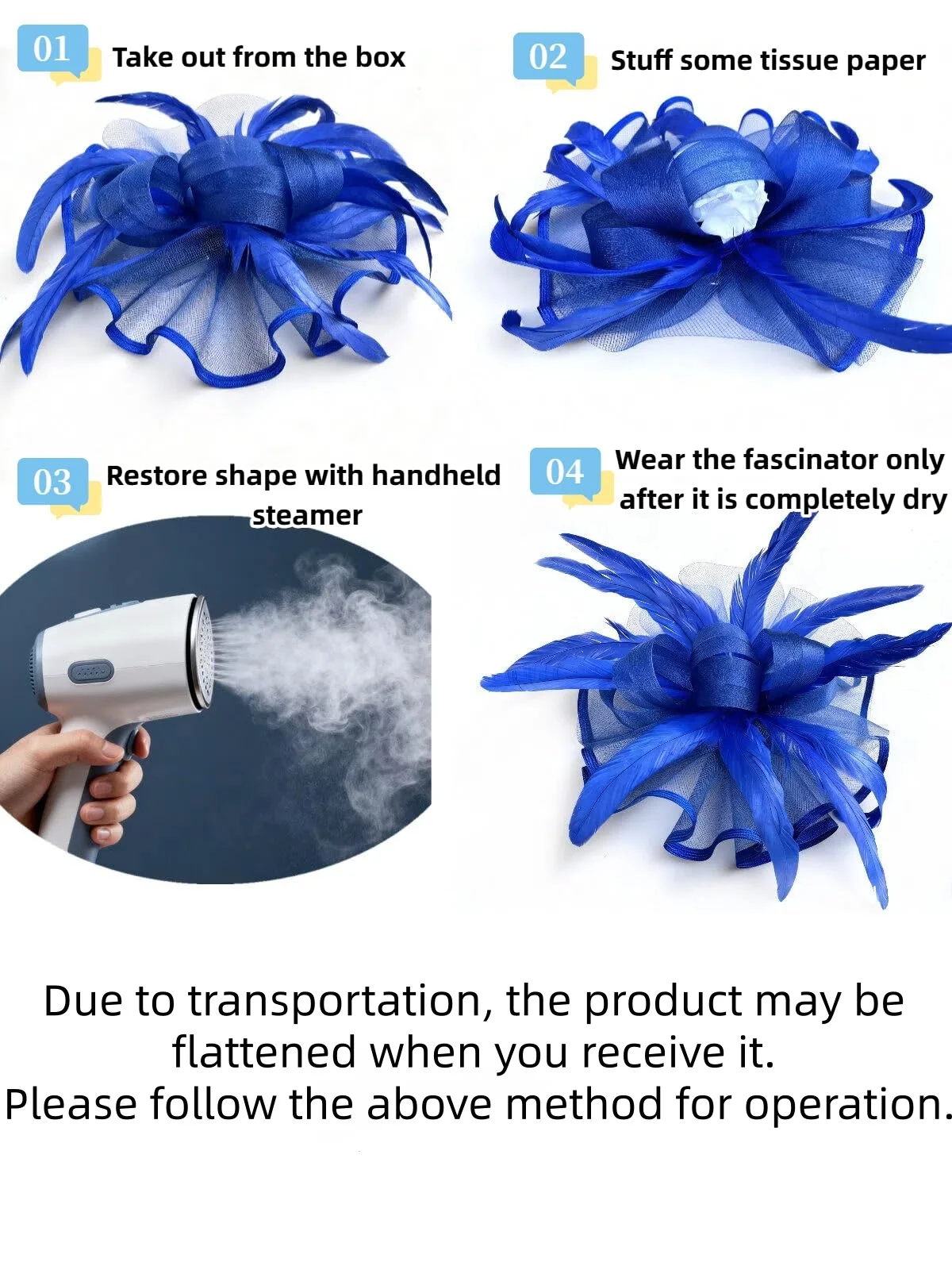 2026 Elegant Women's Fascinator Hat with Mesh and Big Feather Hair Clip Headpiece for Weddings Tea Party Hair Accessories