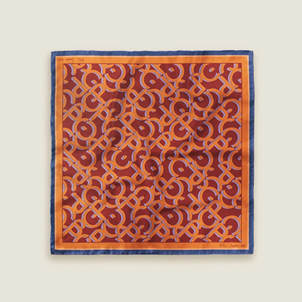 PG PATSY GARIS High Fashion Style Women's Silk Scarf Unique Pattern Designs Gift for Women Niche Style Silk Scarf
