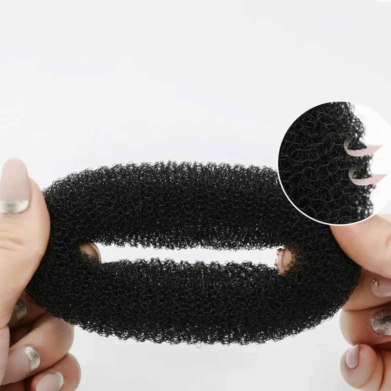 14CM Large Donut Fluffy Ball Princess Hairstyle Personalized Multifu Headwear Salon Styling Tool Women's Accessories Scrunchie
