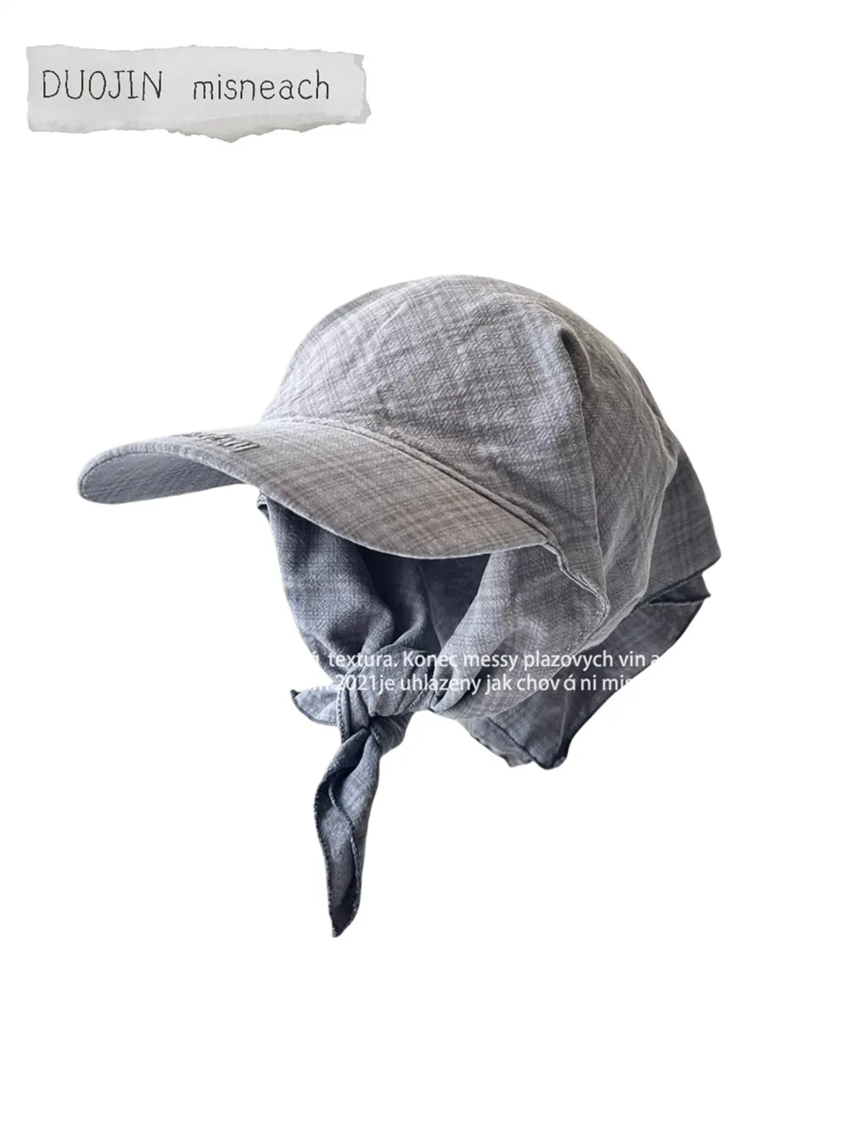 Outdoor Camping Style Sun Protection Hat Jennie Scarf Hat Small Sweet Sunscreen Tie Hat Wide Brim Hat Headscarf Cool Girl