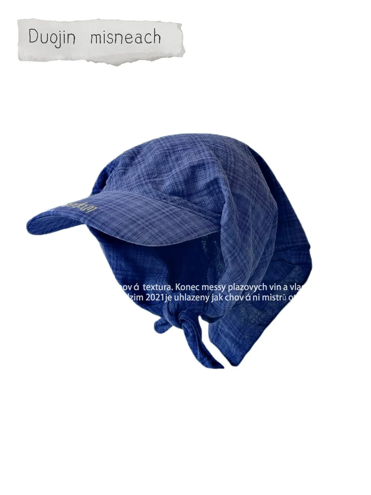 Outdoor Camping Style Sun Protection Hat Jennie Scarf Hat Small Sweet Sunscreen Tie Hat Wide Brim Hat Headscarf Cool Girl