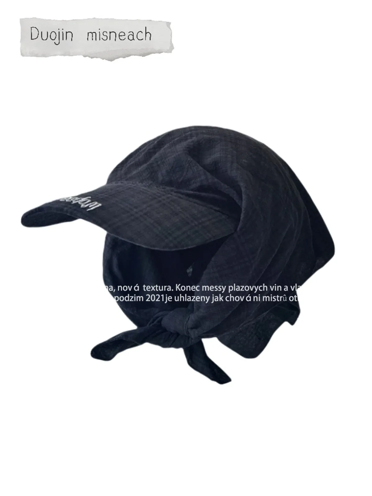 Outdoor Camping Style Sun Protection Hat Jennie Scarf Hat Small Sweet Sunscreen Tie Hat Wide Brim Hat Headscarf Cool Girl