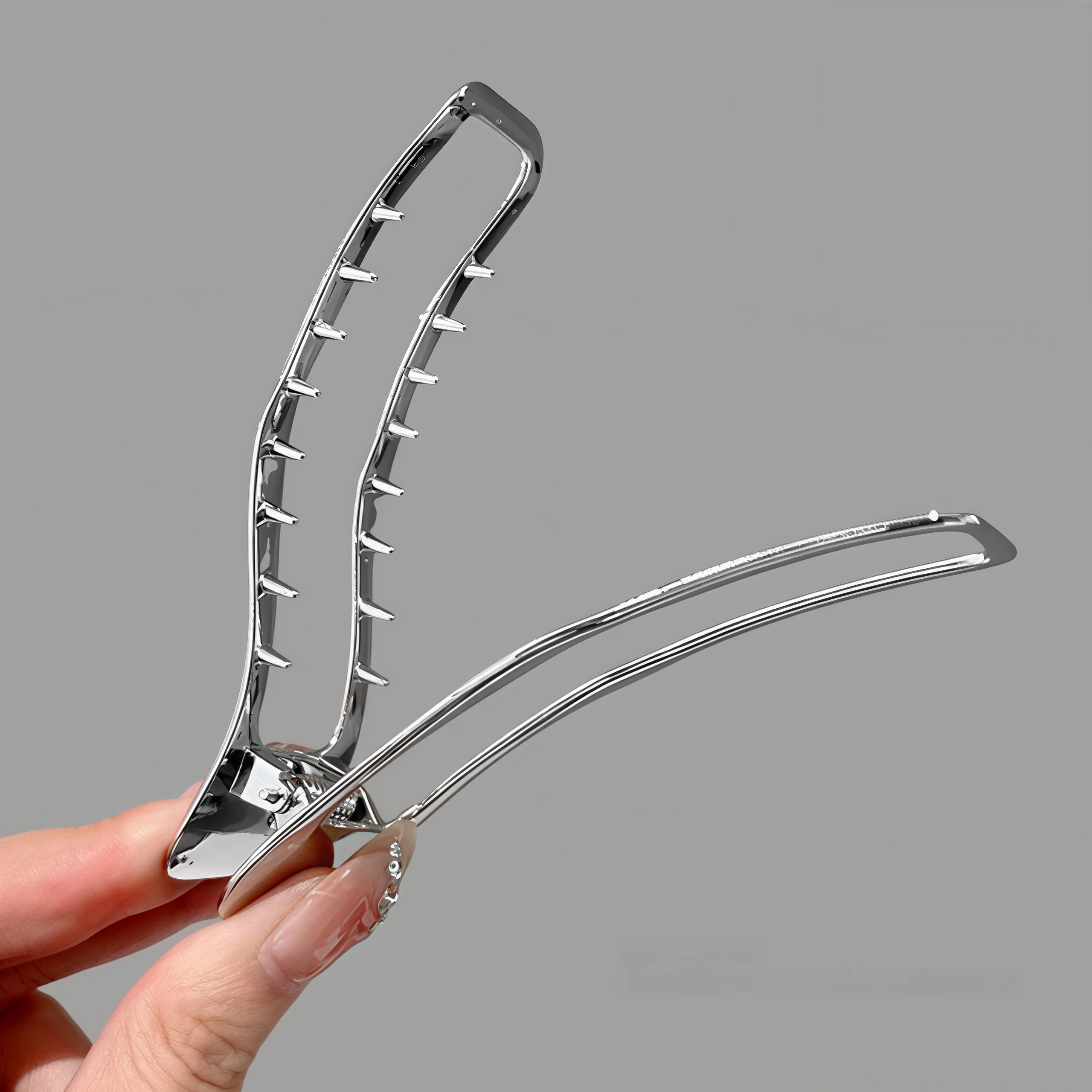 Minimalist Metal Duckbill Hair Clips Non-Slip Alligator Hair Barrettes Elegant Metal Hair Accessories for Women Updo Hairstyles 