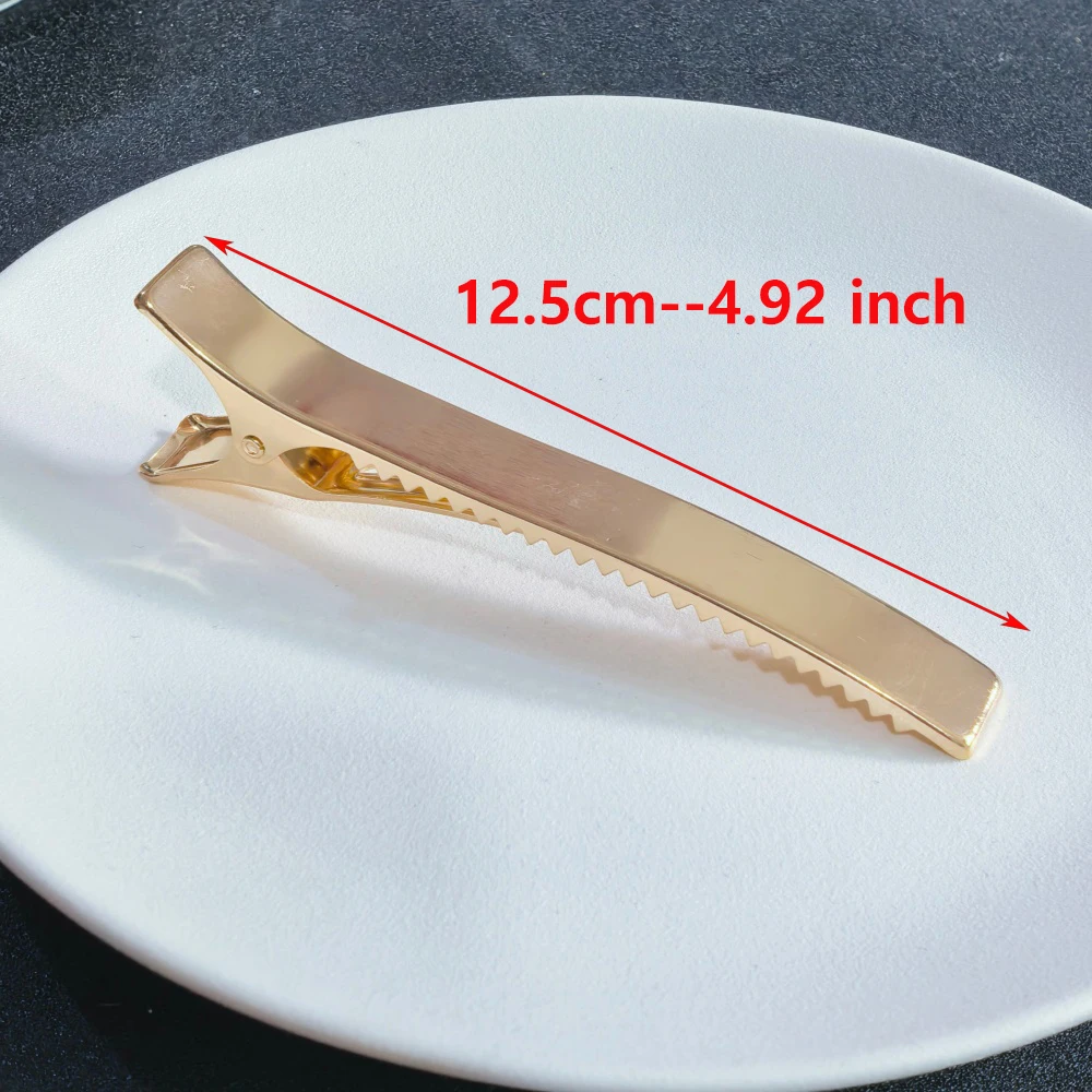 Minimalist Metal Duckbill Hair Clips Non-Slip Alligator Hair Barrettes Elegant Metal Hair Accessories for Women Updo Hairstyles 