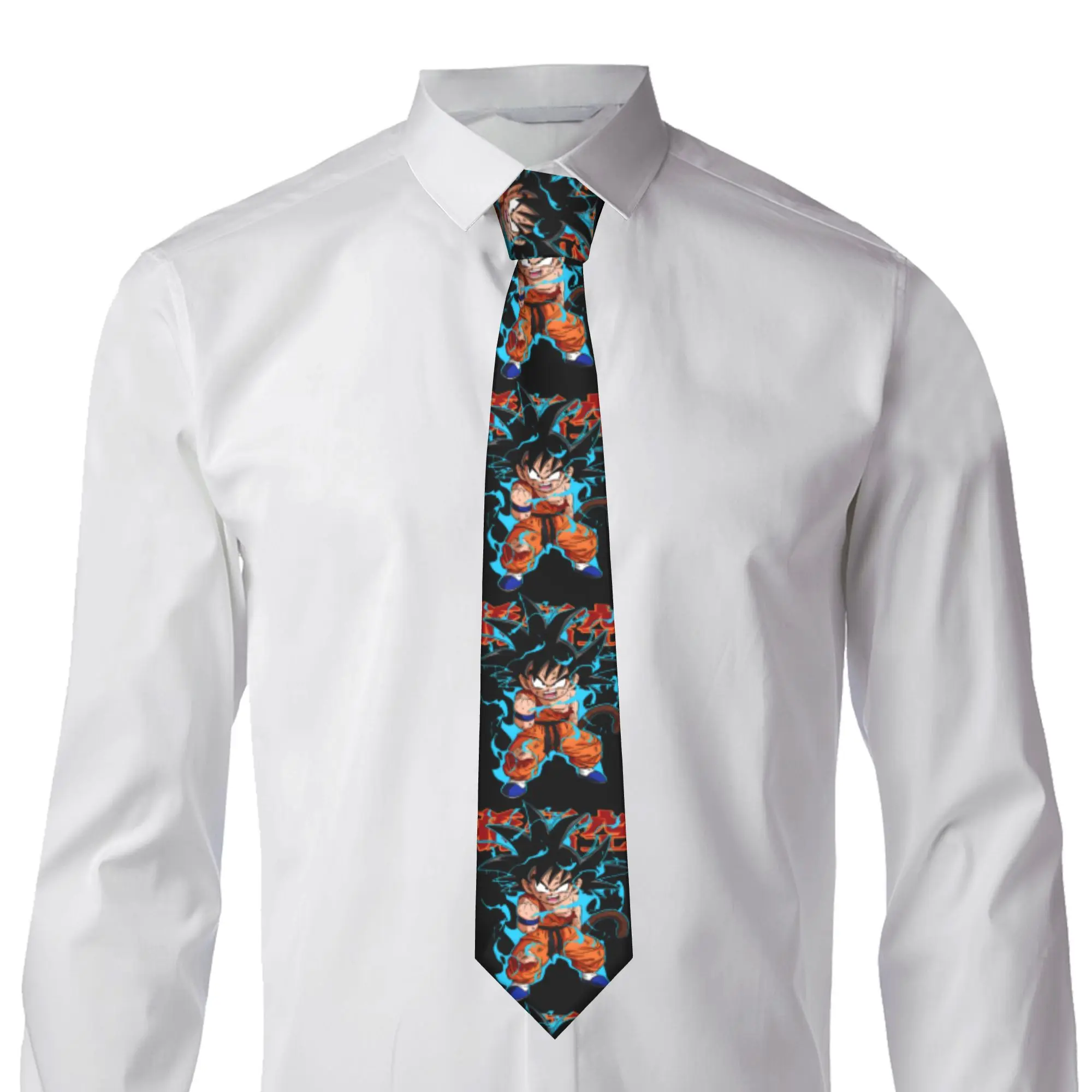 Dragons Balls Tie Son Goku Wedding Party Neck Ties Cute Funny Neck Tie For Male Custom DIY Collar Tie Necktie Gift Idea