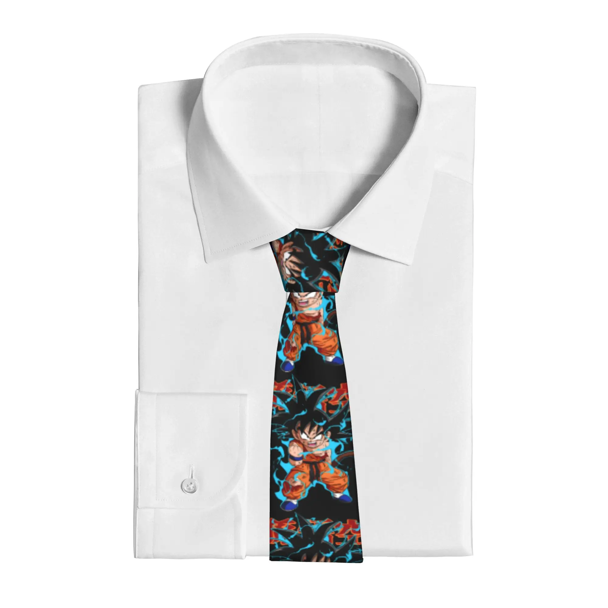 Dragons Balls Tie Son Goku Wedding Party Neck Ties Cute Funny Neck Tie For Male Custom DIY Collar Tie Necktie Gift Idea