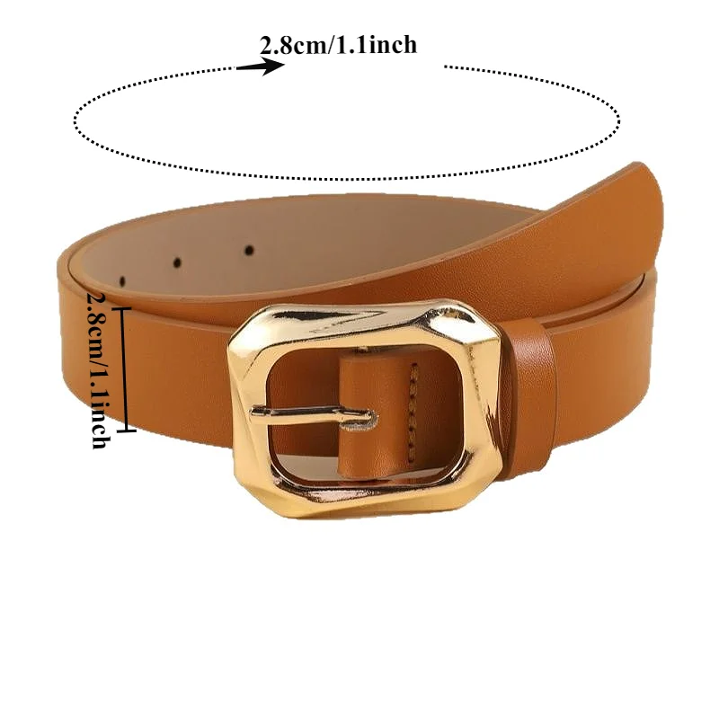 Fashionable Women's Trendy Buckle Belt—Versatile for Everyday Wear Loose Simple Casual Instagram-Style Denim Belts