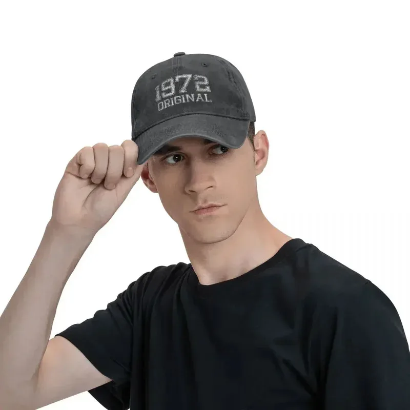 Made In 1972 Original Vintage Unisex Style Baseball Cap Dad Father 50 Years Old Distressed Caps Hat Vintage Snapback Hat