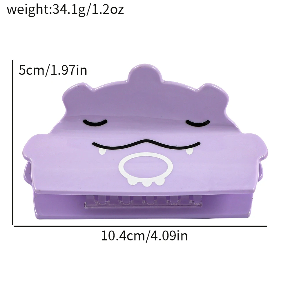 1PC Pokemon Gengar & Ditto Hair Claw Clips, Cute Anime Character Shark Clips, Acrylic Non-slip Hair Accessories for Women