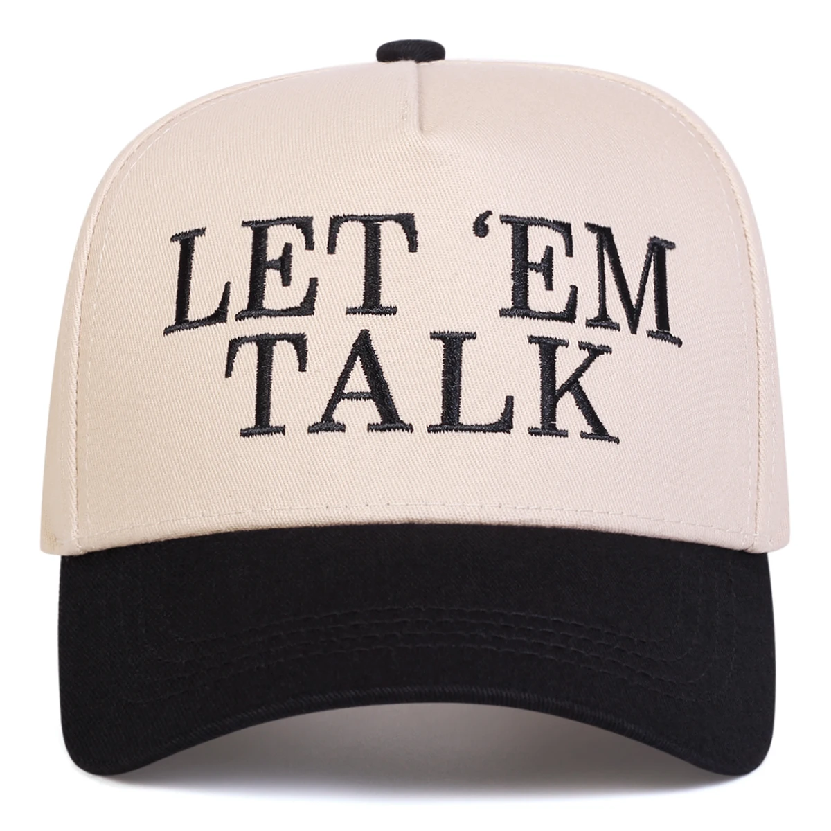 Unisex LET EM TALK Embroidery Baseball Caps Spring Autumn Outdoor Adjustable Casual Hats Sunscreen Hat Sports Cap