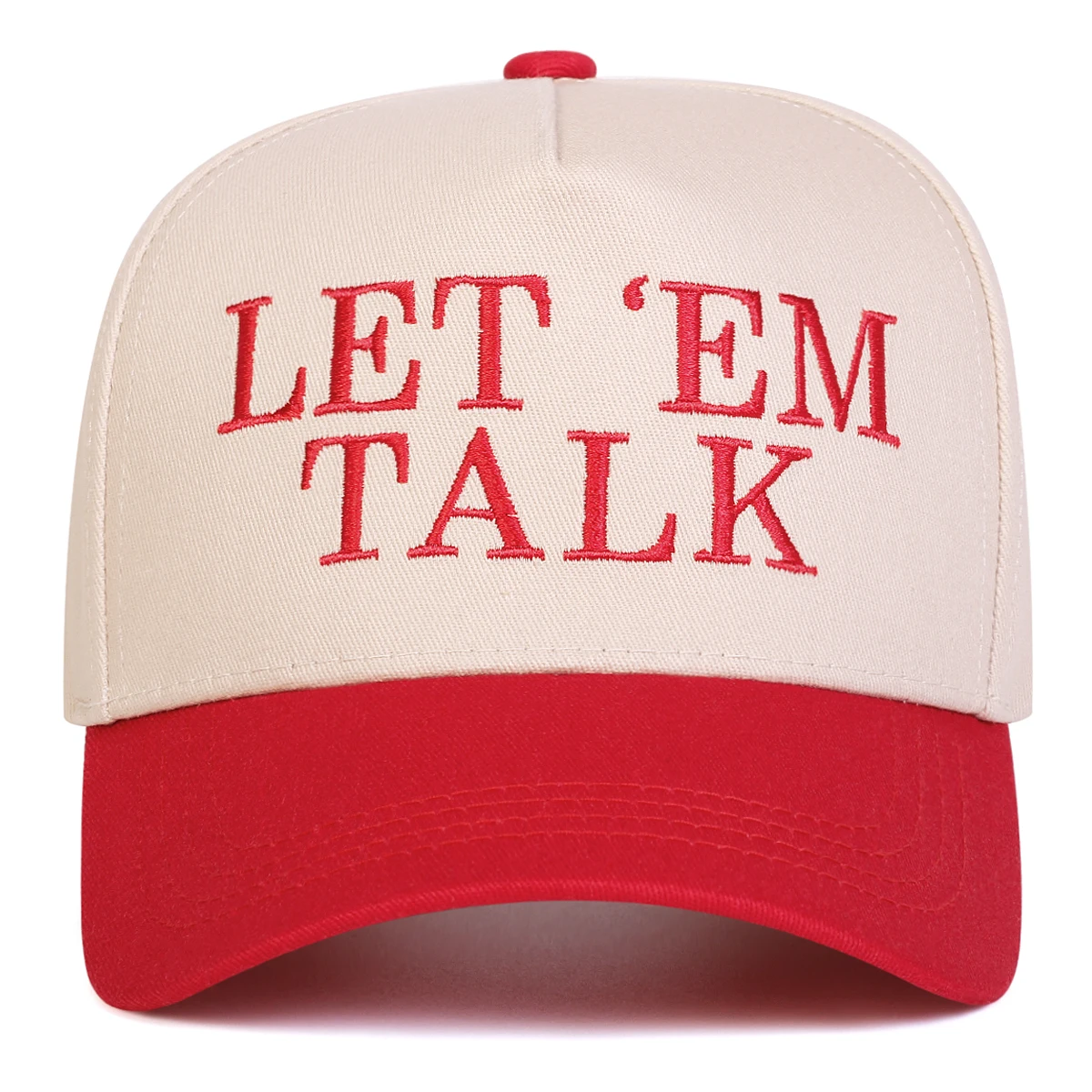 Unisex LET EM TALK Embroidery Baseball Caps Spring Autumn Outdoor Adjustable Casual Hats Sunscreen Hat Sports Cap