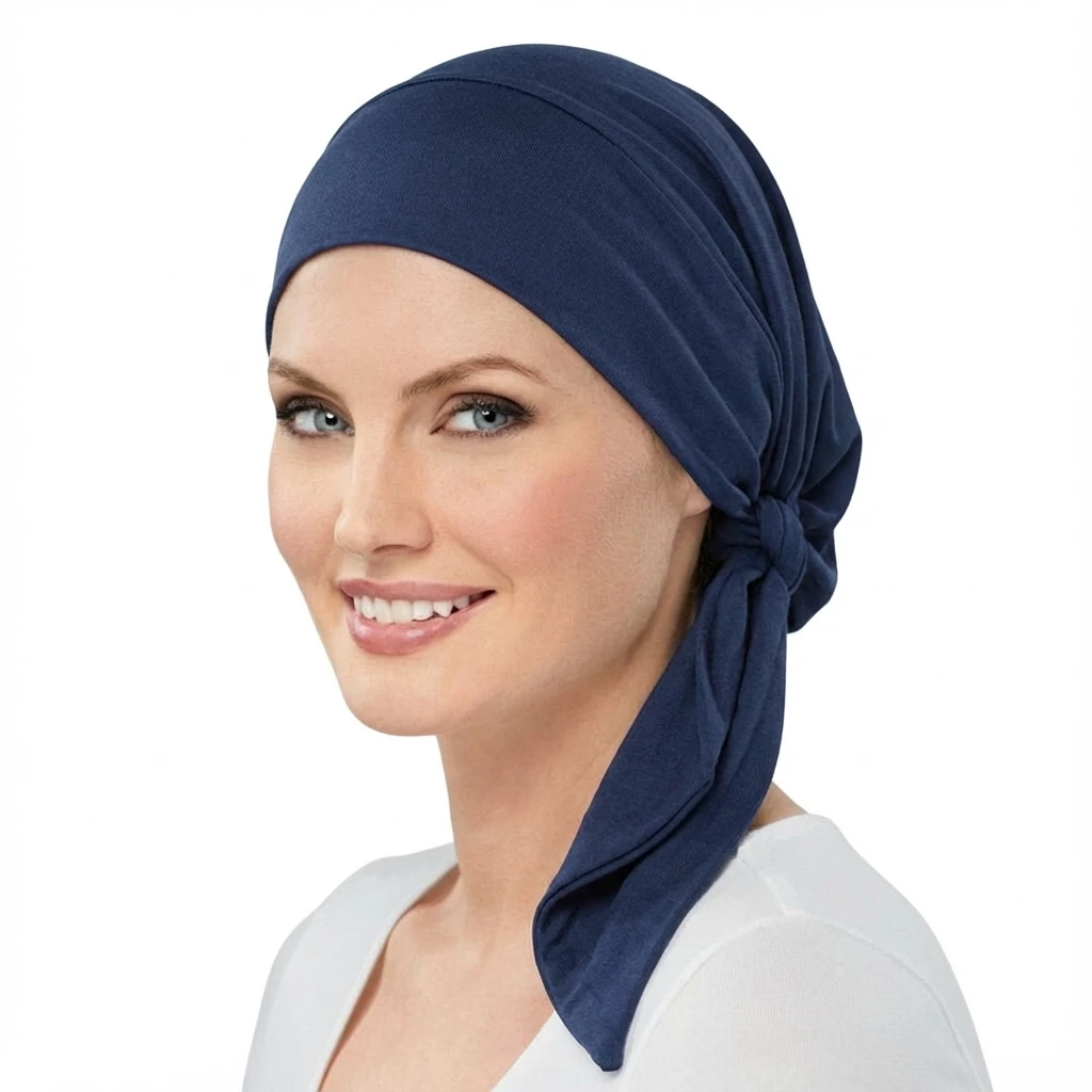 Women Muslim Pre-Tied Turban Cap Long Tail Headscarf Soft Stretch Strechy Chemo Cap Bandana Turbante Mujer