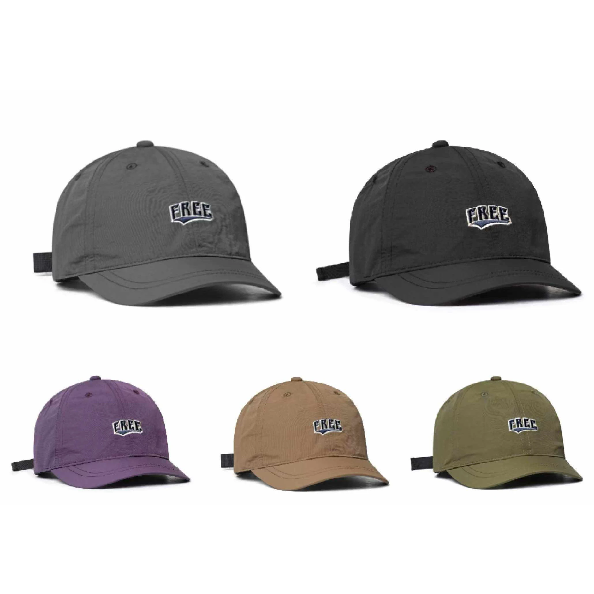 Mondale Color Embroidered FREE Quick-Drying Short-Brimmed Baseball Cap Suitable for Jogging and Outdoor Activities