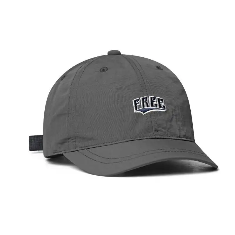 Mondale Color Embroidered FREE Quick-Drying Short-Brimmed Baseball Cap Suitable for Jogging and Outdoor Activities