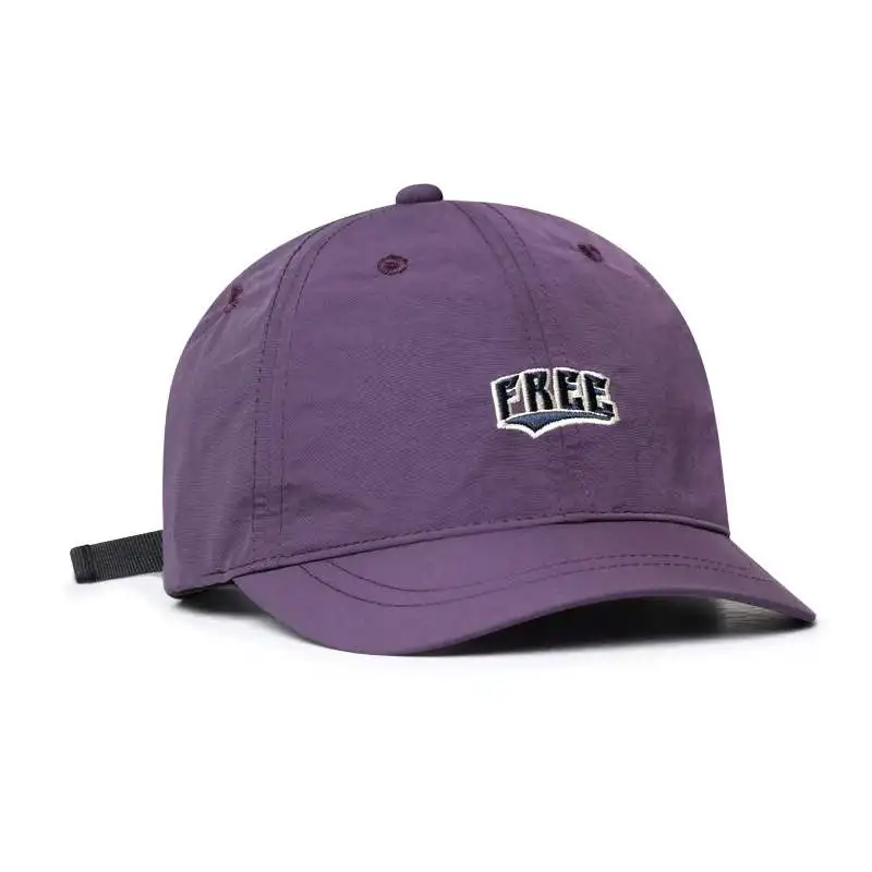 Mondale Color Embroidered FREE Quick-Drying Short-Brimmed Baseball Cap Suitable for Jogging and Outdoor Activities