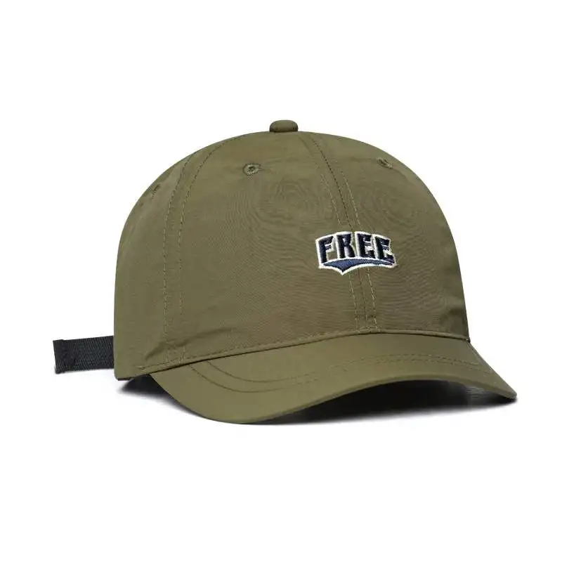 Mondale Color Embroidered FREE Quick-Drying Short-Brimmed Baseball Cap Suitable for Jogging and Outdoor Activities