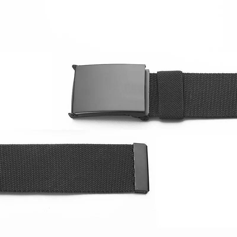 Stylish Classic Nylon Rubber Stretch Casual Versatile Belt; Sturdy, Durable, Minimalist Flap Elastic Smooth Buckle Men's Belt