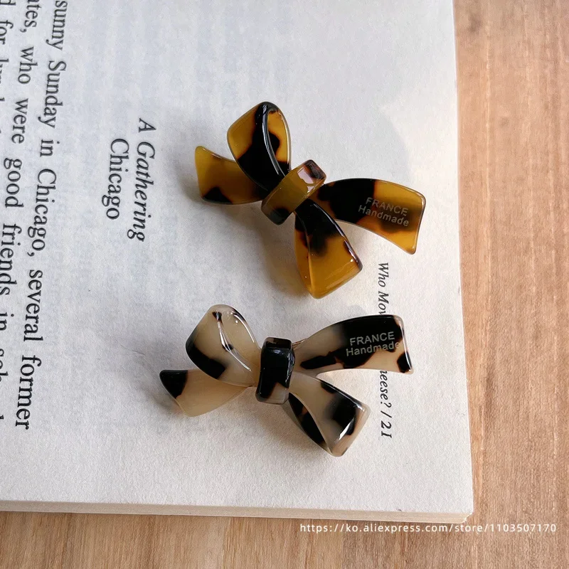 Small Mermaid Bow Strap Broken Hair Clip~Korean FRANCE Gold Label Duck billed Clip with Side Clip and Bang Clip