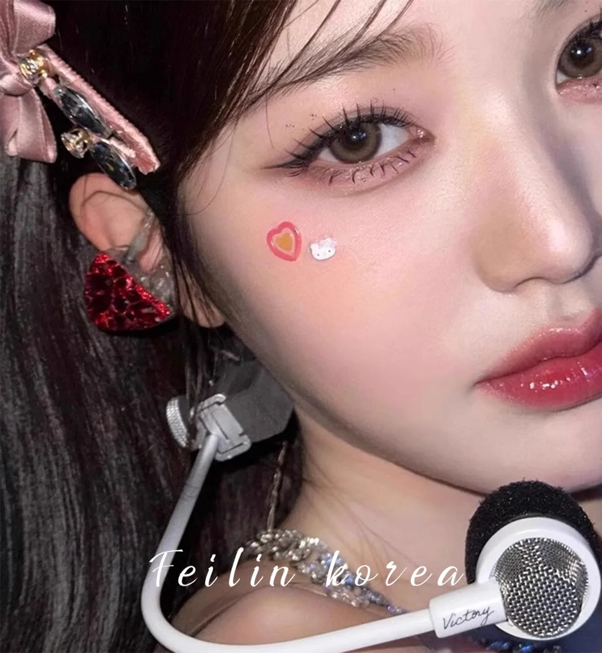 1 Pcs Women's Hair Clip Korean Rhinestone Bow Fabric Simple Fashionable Versatile Hair Pins Sweet Cute Hair Accessories For Girl