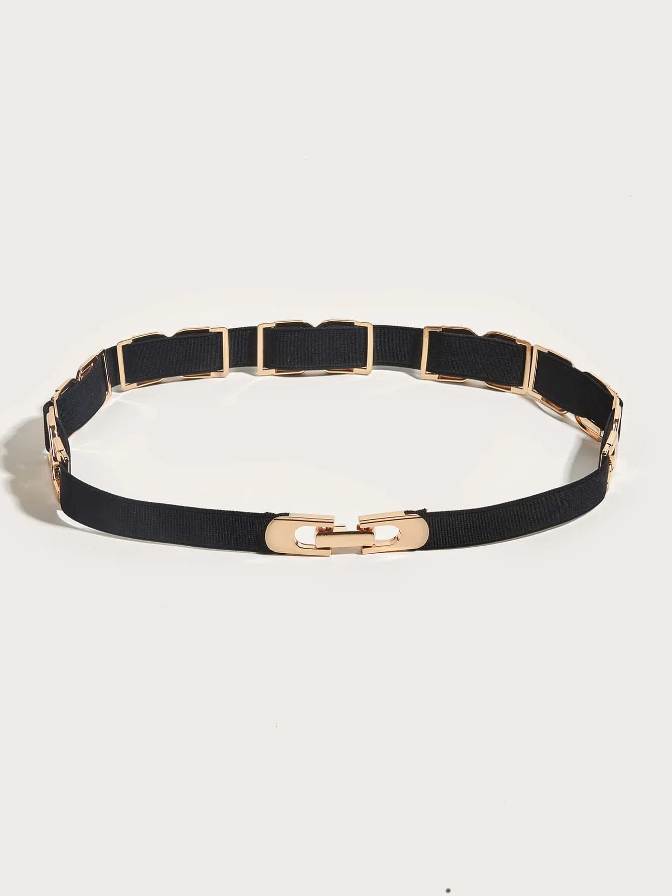 1Pcs Ladies' black metal accessory decoration Minimalist waist cinching style Dress accessories Simple commuting versatile