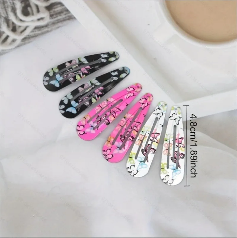 10/ 20PCS MIXED COLOR PRINT BB CLIP BROKEN HAIR CARD - DO NOT HURT HAIR CONVENIENT CARRY - GO TO SCHOOL EVERYDAY LIFE LOVELY D