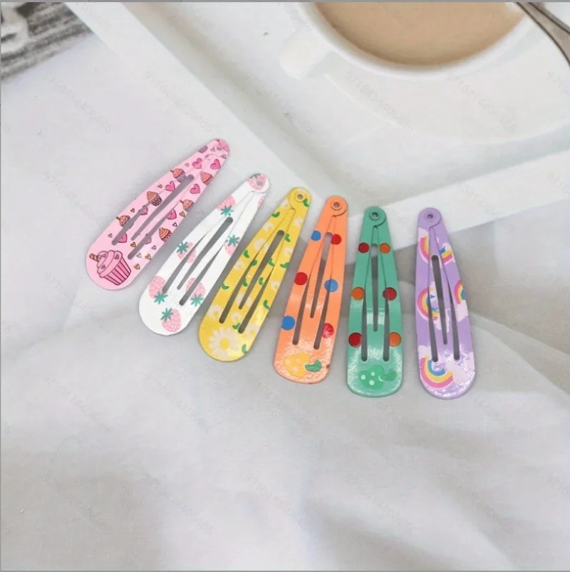 10/ 20PCS MIXED COLOR PRINT BB CLIP BROKEN HAIR CARD - DO NOT HURT HAIR CONVENIENT CARRY - GO TO SCHOOL EVERYDAY LIFE LOVELY D