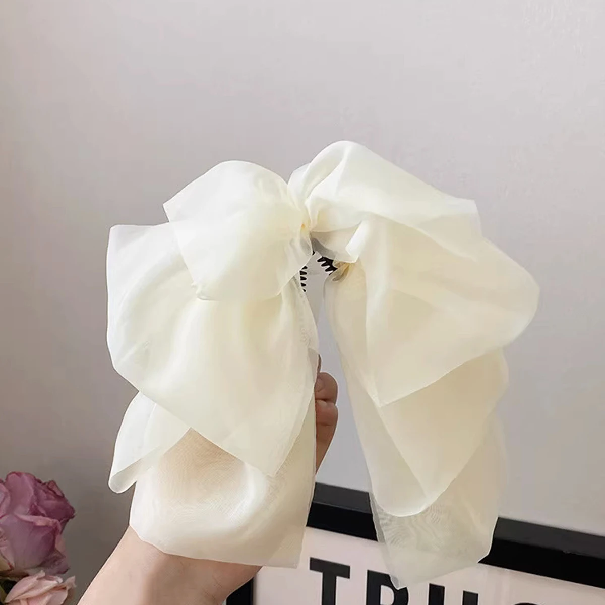 1pcs Fashion Solid Ribbon Bow Banana Hair Clips Hairpins Barrette For Women Girls Party Hair Accessories