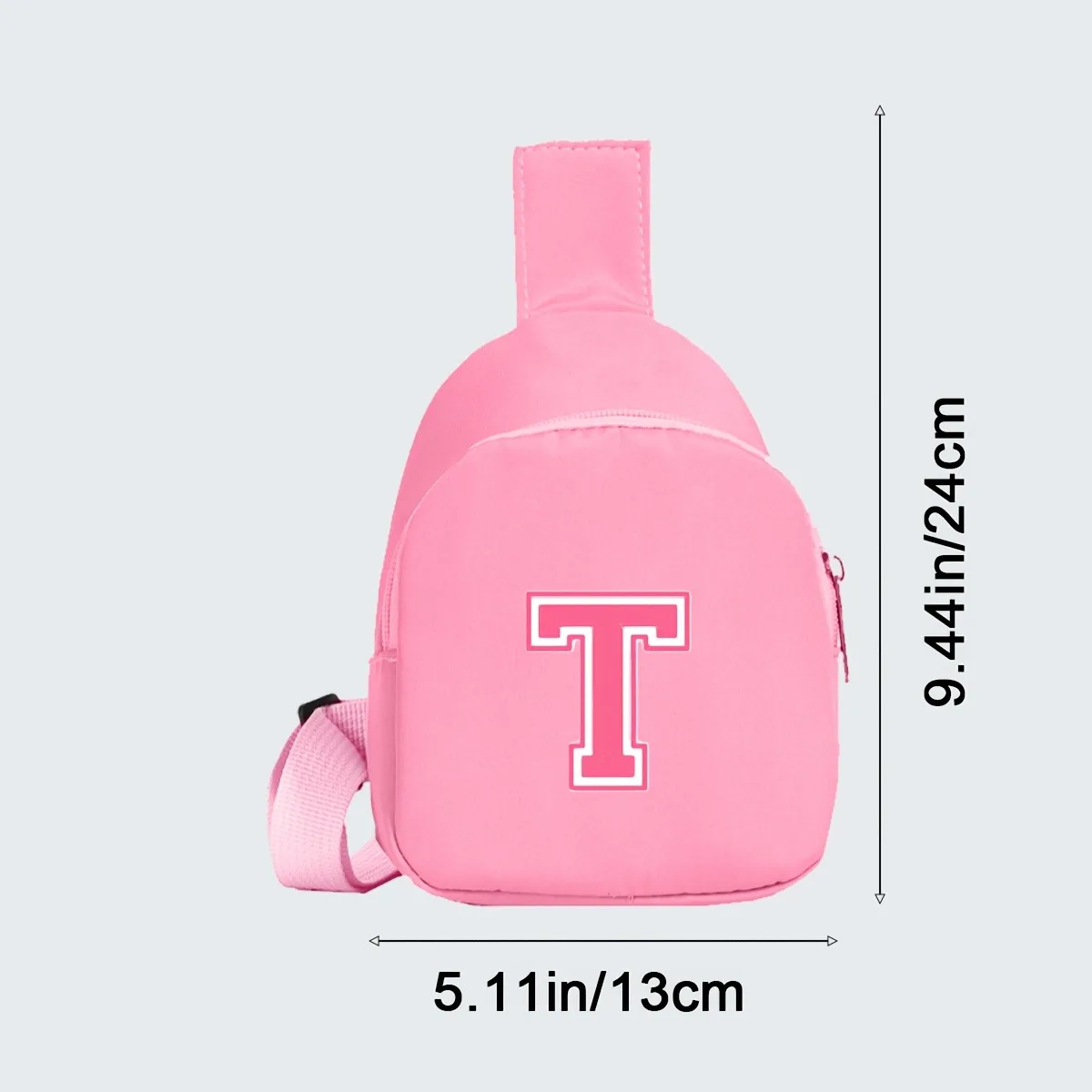 2pcs children's 26-letter printed truck driver hat and chest bag set, lightweight all-in-one visor, suitable for girls' daily