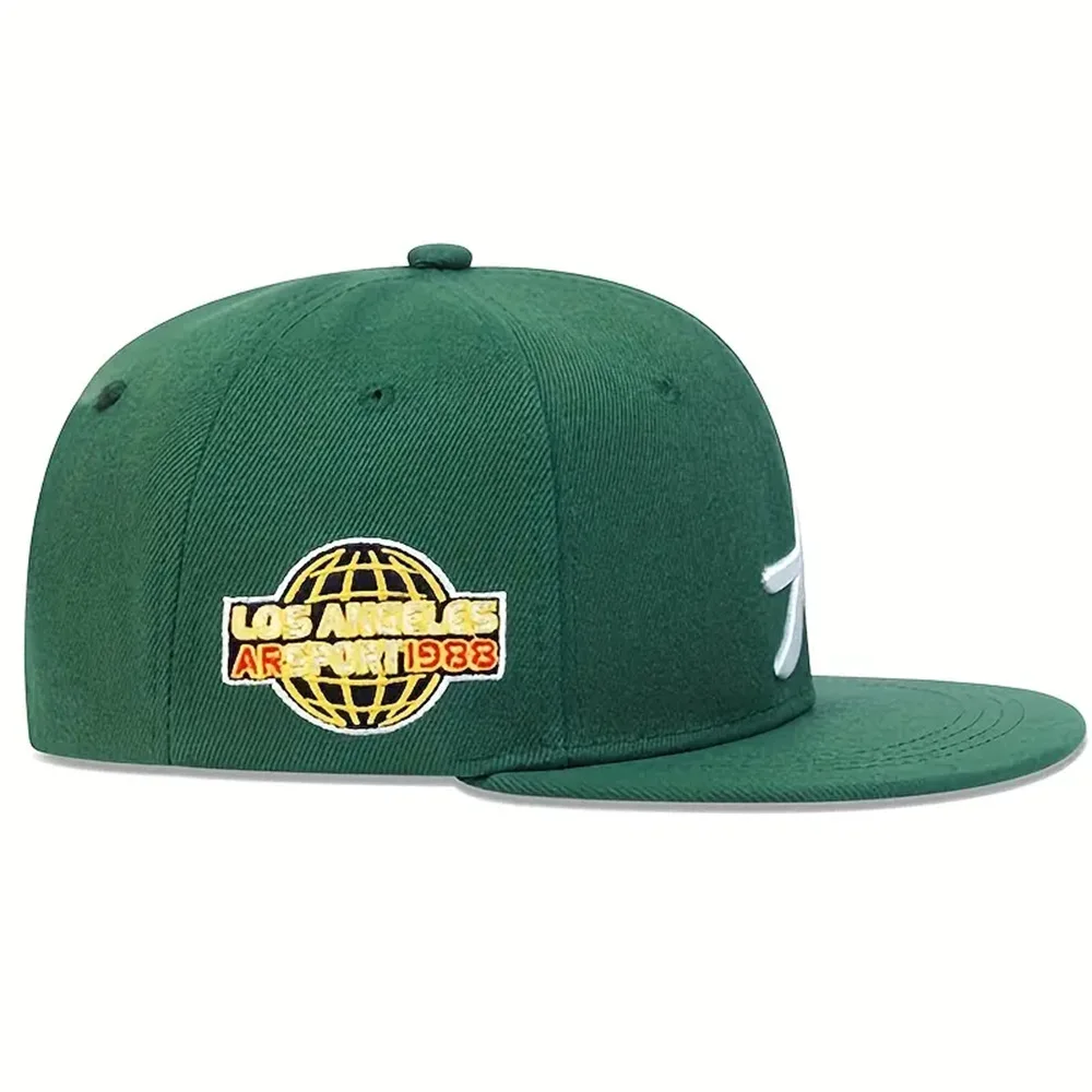 Casual hip-hop punk letter embroidered flat-brimmed baseball cap, sun protection and breathable, ideal for gift-giving