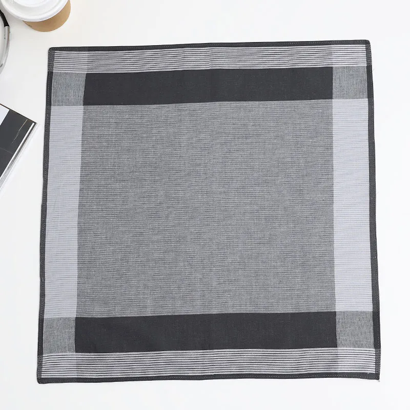 3 Packs of Men's Handkerchiefs, Cotton Yarn-Dyed Plaid Handkerchiefs, Soft and Comfortable Sweat-Wiping Handkerchiefs, Gentleman Flap Pocket Pants Squares, Groom's Gifts, Great Gifts, Wedding Supplies