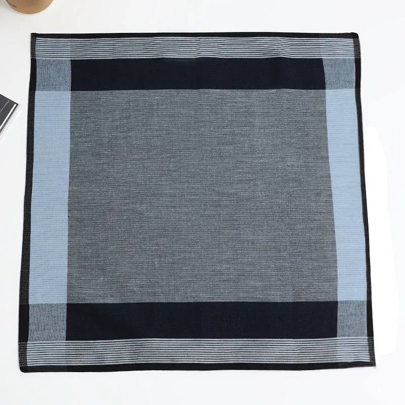 3 Packs of Men's Handkerchiefs, Cotton Yarn-Dyed Plaid Handkerchiefs, Soft and Comfortable Sweat-Wiping Handkerchiefs, Gentleman Flap Pocket Pants Squares, Groom's Gifts, Great Gifts, Wedding Supplies