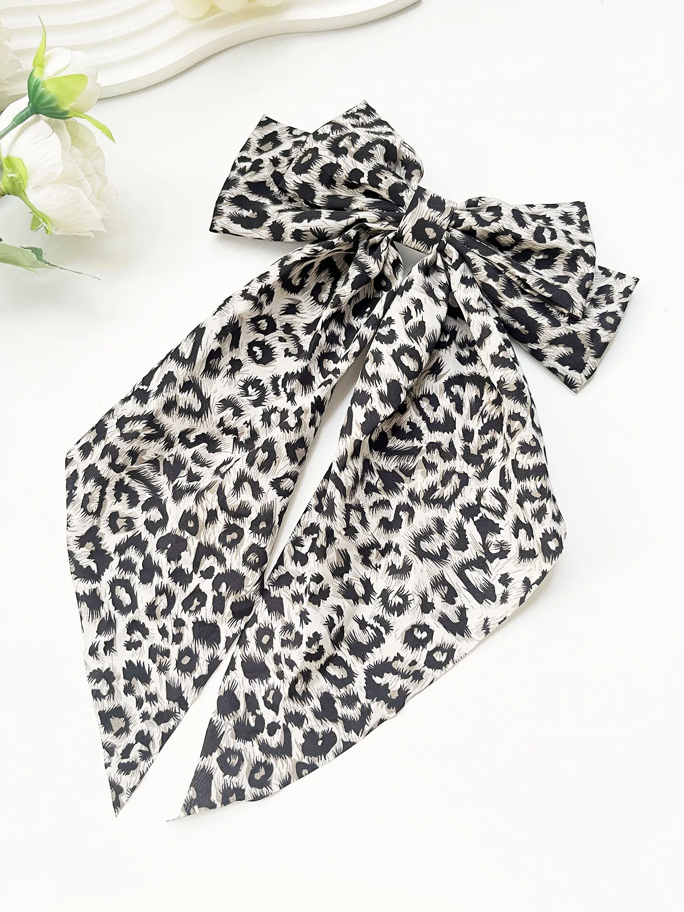 1/3 Pcs Fashion Leopard Zebra Oversized Bow Ribbon Barrettes Hair Clips For Women Girls Party Hair Accessories