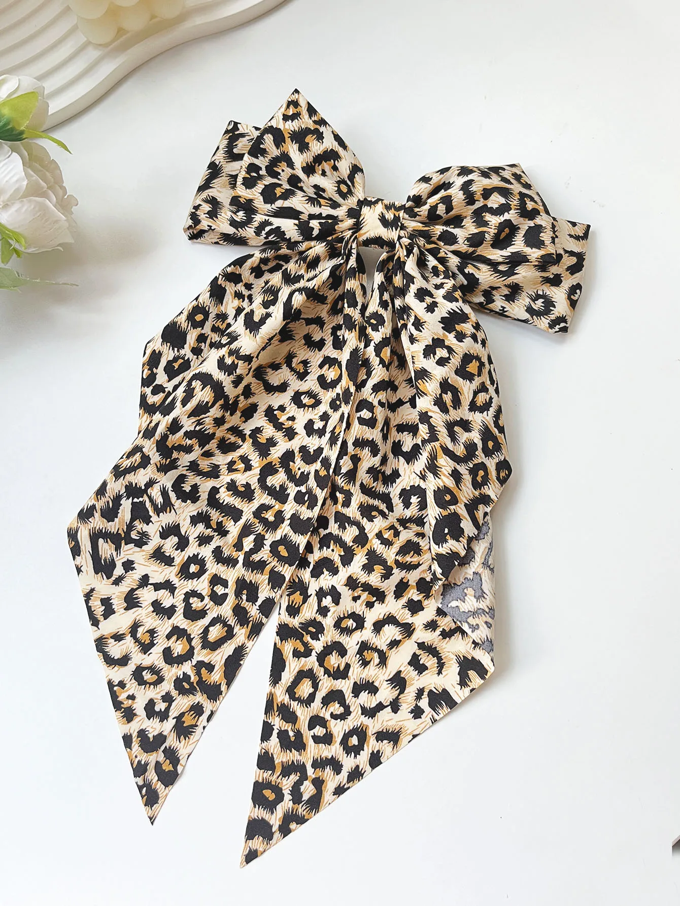 1/3 Pcs Fashion Leopard Zebra Oversized Bow Ribbon Barrettes Hair Clips For Women Girls Party Hair Accessories