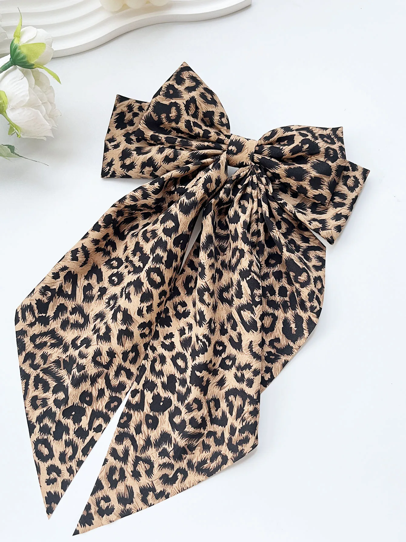 1/3 Pcs Fashion Leopard Zebra Oversized Bow Ribbon Barrettes Hair Clips For Women Girls Party Hair Accessories