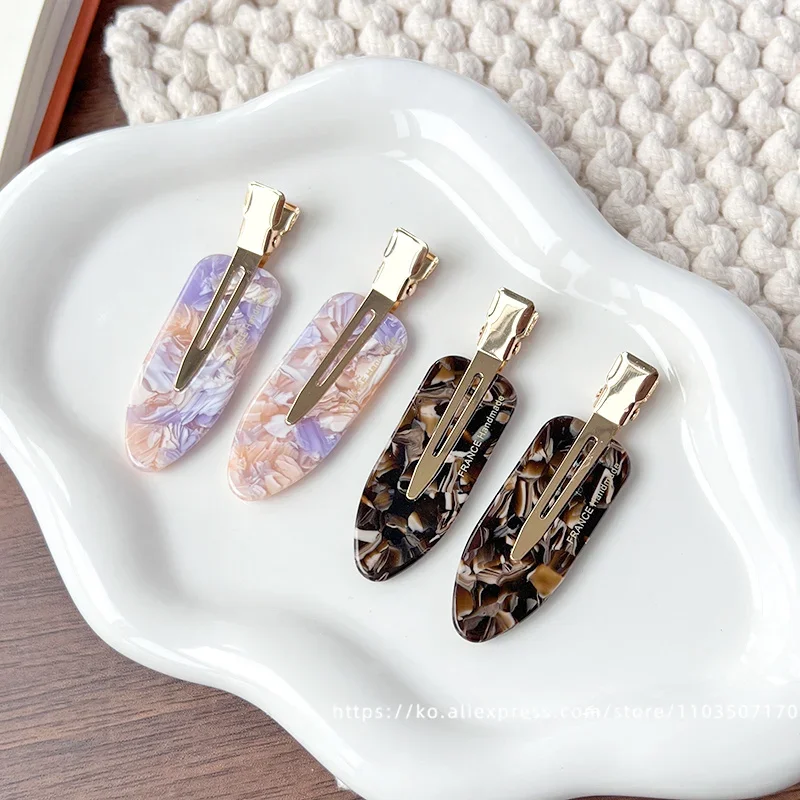 South Korea France traceless makeup clip, small size, simple bangs clip, French versatile side clip, skateboard clip