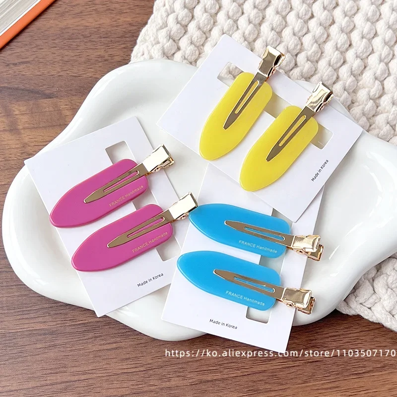 South Korea France traceless makeup clip, small size, simple bangs clip, French versatile side clip, skateboard clip