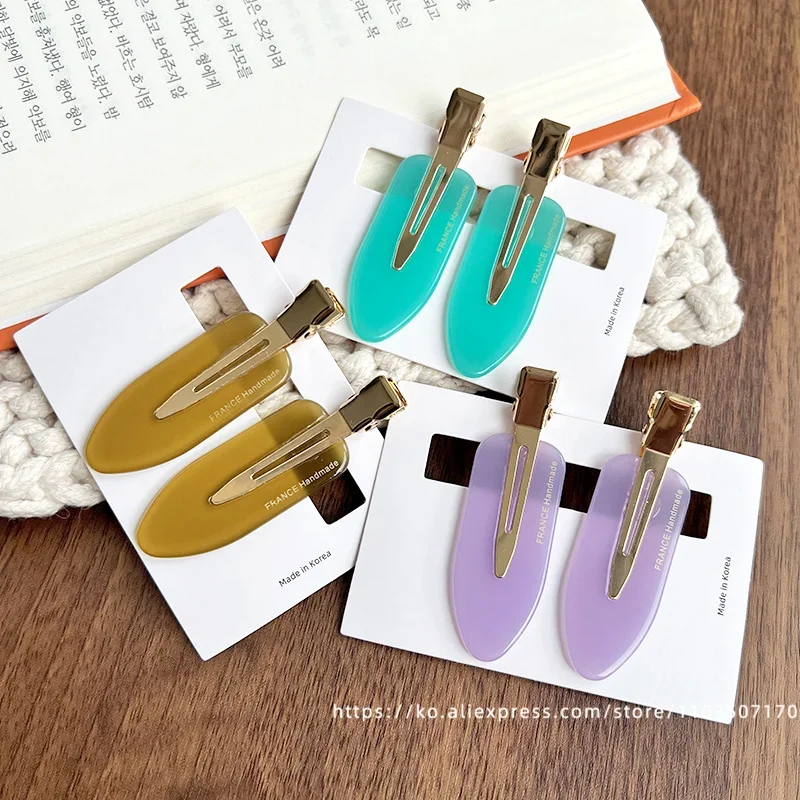 South Korea France traceless makeup clip, small size, simple bangs clip, French versatile side clip, skateboard clip